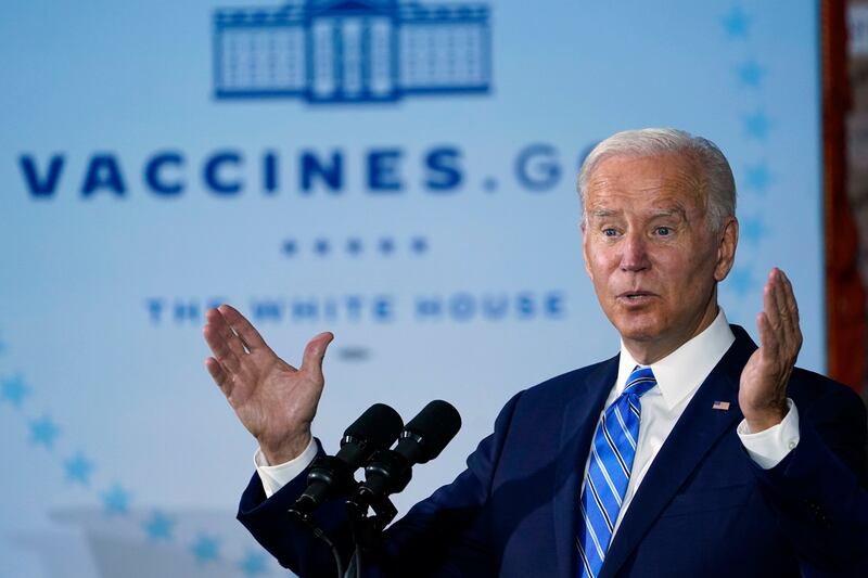 With the new measure, President Joe Biden is answering call from activists to increase the global supply of Covid-19 vaccines. AP