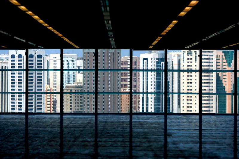 April 12, 2010 / Abu Dhabi / (Rich-Joseph Facun / The National) An overview of Abu Dhabi as seen from a commercial building under construction on Sowwah Island, photographed Monday, April 12, 2010.  
(Editors note: Al Maryah Island (formerly Sowwah Island) has been classified as an investment zone, setting it at the forefront of Abu Dhabi's real estate opportunities. It is a 114 hectare mixed-use residential, retail, leisure, hotel and commercial development in the heart of Abu Dhabi. It is designated by the emirate's Urban Planning Council to be the capital's Central Business District (CBD). Sowwah Square is the exclusively commercial first phase of Abu Dhabi's new Central Business District (CBD). (Source: http://www.almaryahisland.ae/)