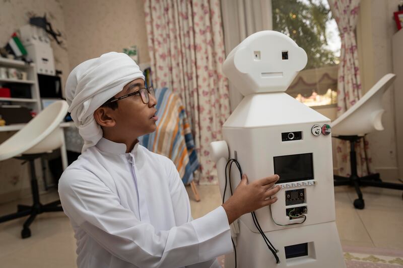 The project called Doctor Robot is equipped with cables which when attached to patients, read and record their vital signs such as heart rate, blood pressure, and temperature   