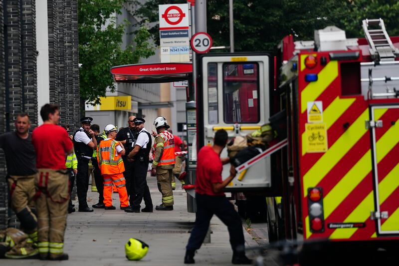 British Transport Police said Southwark station was closed and officers had cordoned off surrounding streets. PA