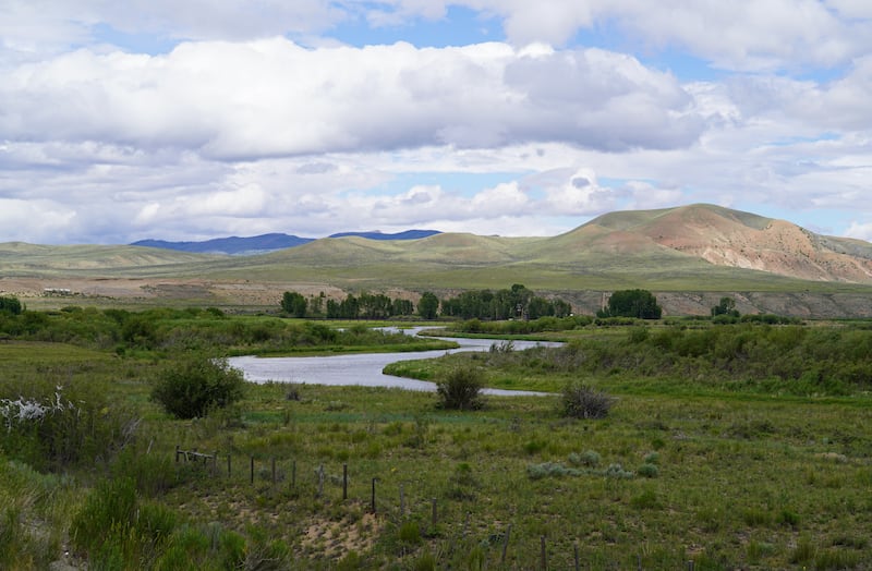 A winding portion of the Colorado River.