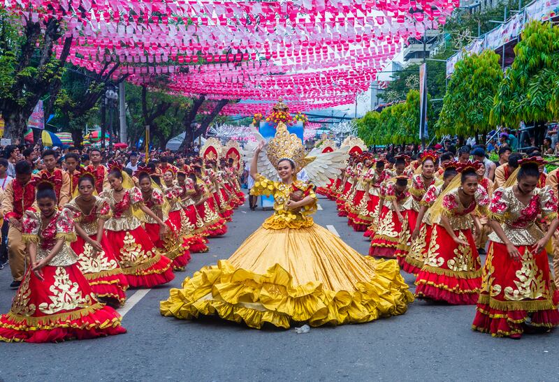 Participants in the Sinulog festival in Cebu city of the Philippines. Getty Images