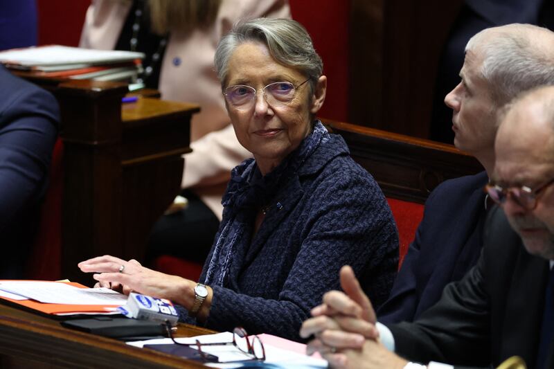 French Prime Minister Elisabeth Borne. AFP