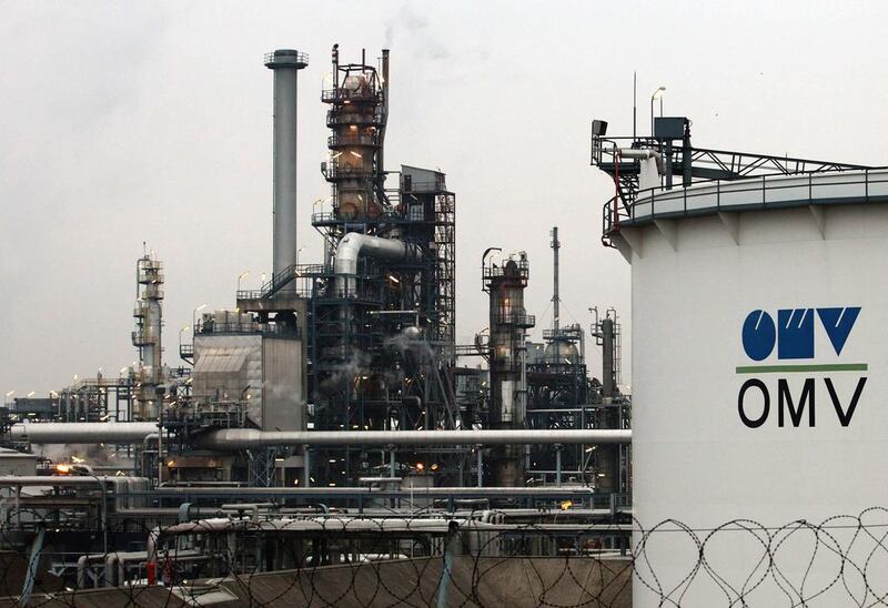 An Austrian energy group OMV refinery in Schwechat, Austria. The firm has signed an agreement with Adnoc. Heinz-Peter Bader / Reuters