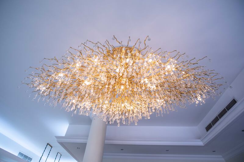 The chandelier. Leslie Pableo / The National