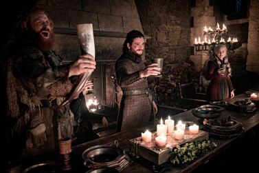 Empty cups, whopping mistakes and questionable medieval history come up in the Twitter thread. HBO via AP