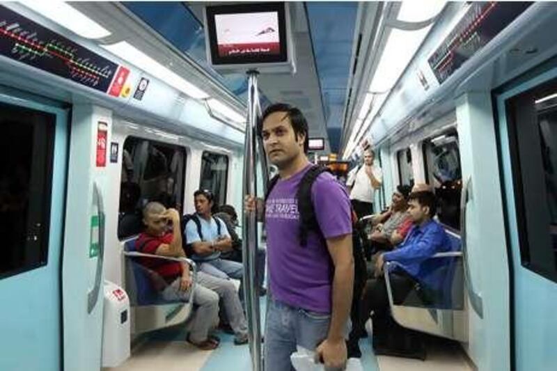 When Kedar Iyer measured his carbon footprint 18 months ago he decided to change his ways and walk or take the Dubai Metro. Amy Leang / The National