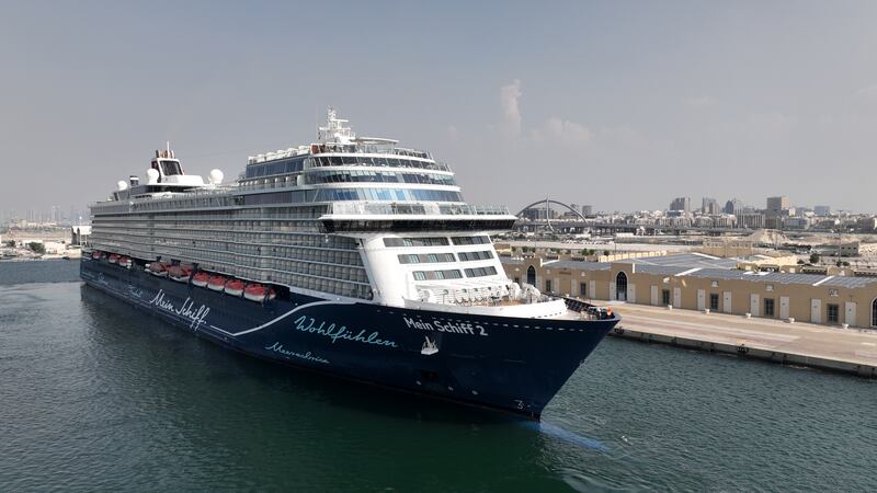 The season started on Thursday with the arrival of luxury liner Mein Schiff 2, which docked at the Hamdan bin Mohammed Cruise Terminal at Mina Rashid. Phot: Dubai Media Office