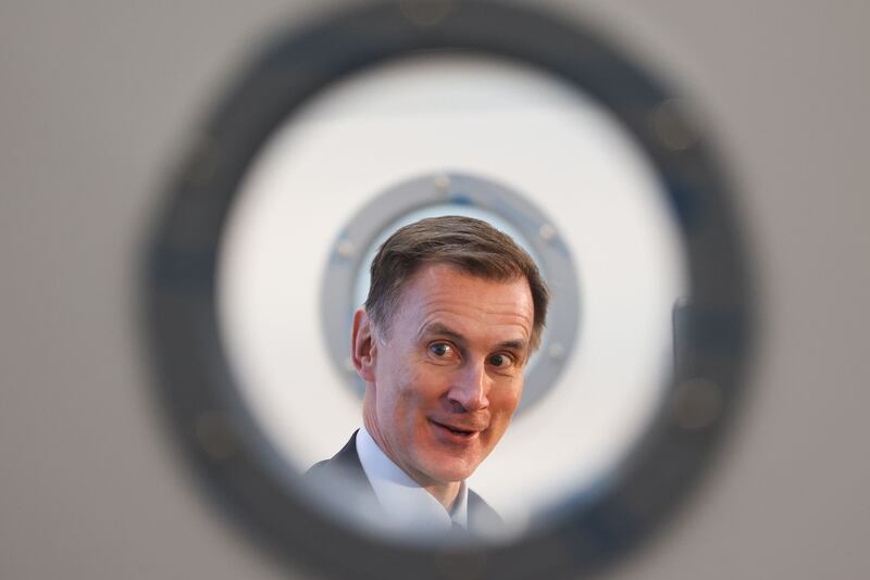 Chancellor Jeremy Hunt attends day three of the Conservative Party Conference. Bloomberg  