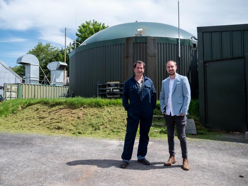 Philip Hughes and Josh Riddett together on the farm. Courtesy Easy Crypto Hunter