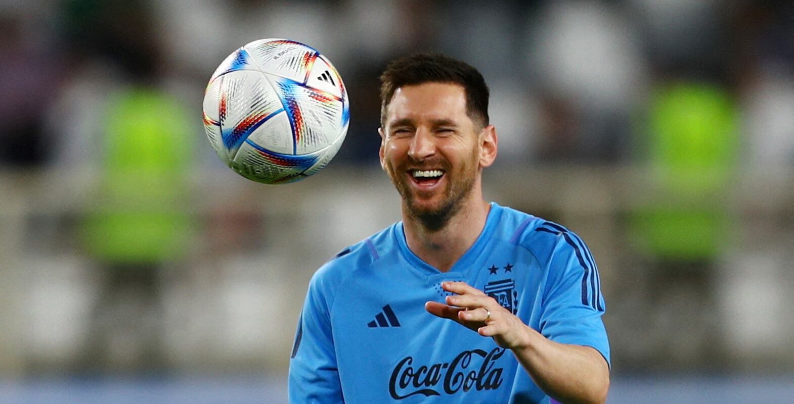 FILE PHOTO: Soccer Football - International Friendly - Argentina Training - Al Nahyan Stadium, Abu Dhabi, United Arab Emirates - November 14, 2022 Argentina's Lionel Messi during training REUTERS / Amr Alfiky / File Photo