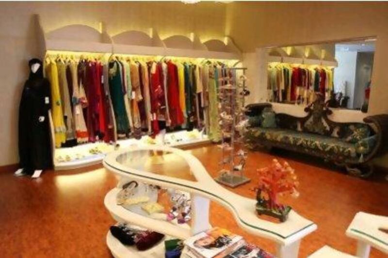 A selection of clothes at Tima Fashion Galleria on Jumeirah Beach Road in Dubai. Pawan Singh / The National