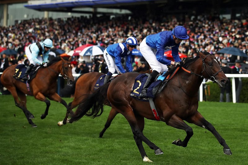 ASCOT, ENGLAND - JUNE 18: James Doyle riding Blue Point wins the King's Stand Stakes on day one of Royal Ascot at Ascot Racecourse on June 18, 2019 in Ascot, England. (Photo by Bryn Lennon/Getty Images for Ascot Racecourse)