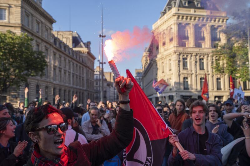 A demonstration against the far right and racism in Place de la Republique in central Paris. Bloomberg