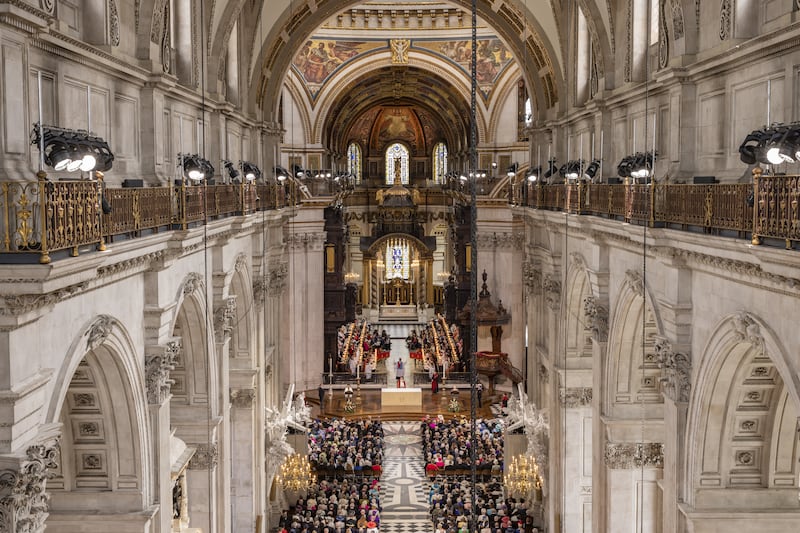 St Paul's Cathedral was the setting for countless services and memorials attended by the queen during her life. Photo: Dan Kitwood
