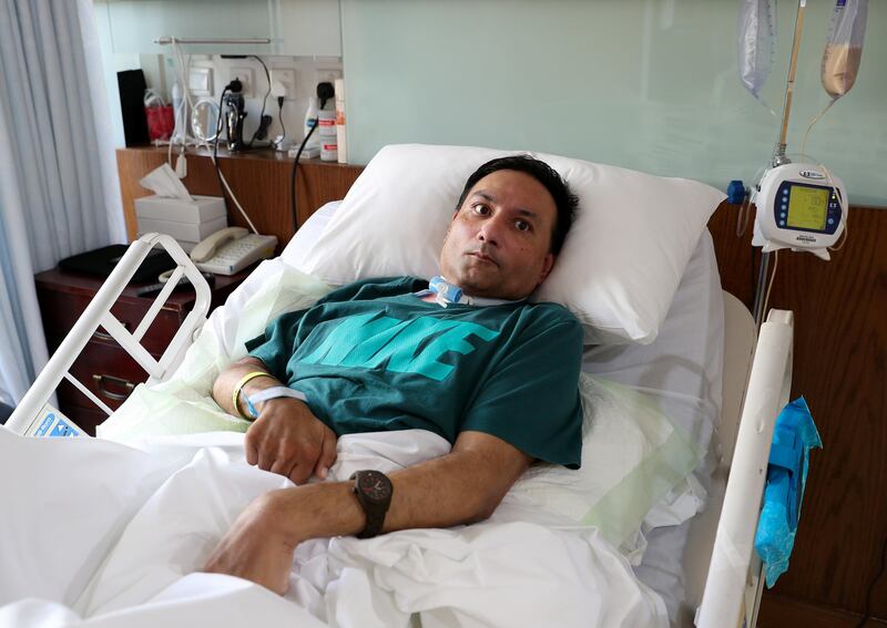 Dubai, United Arab Emirates - August 12th, 2017: Family of Imran Hussein are suing Mediclinic Hospital for $55m for negligence after an operation left him paralysed on Saturday, August 12th, 2017, Dubai Health Care City, Dubai. Chris Whiteoak for The National