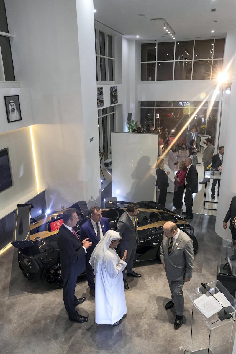 ABU DHABI, UNITED ARAB EMIRATES. 24 APRIL 2019. Opening of the new Lotus car showroom in Abu Dhabi. (Photo: Antonie Robertson/The National) Journalist: None. Section: National.