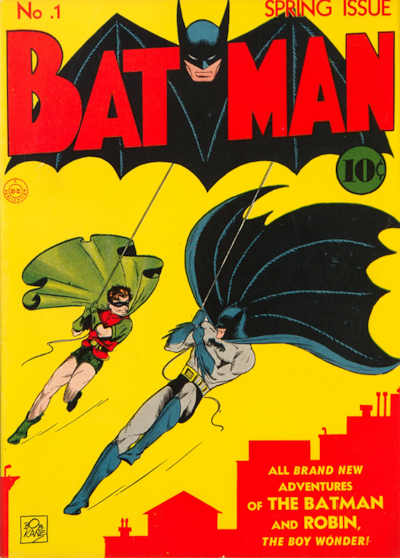 Batman No 1, published in 1940. Photo: Photo: DC Comics