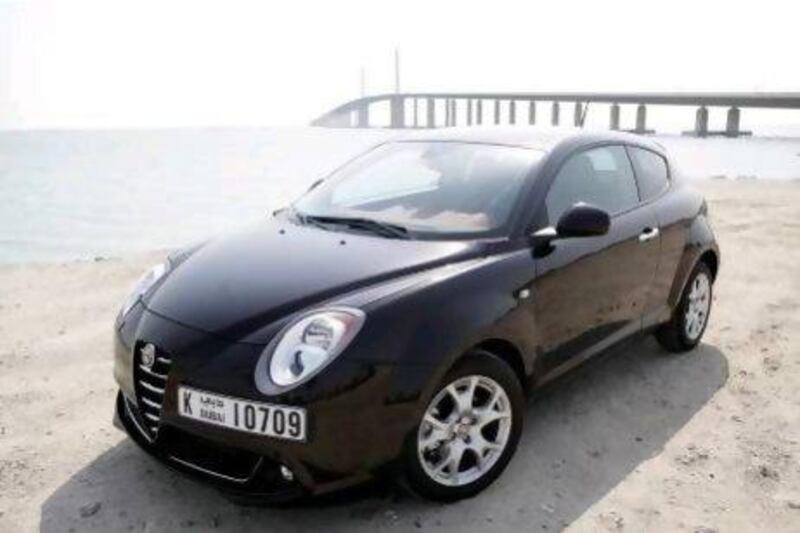 The Alfa Romeo Mito, the newest and smallest car in the Italian carmaker's lineup.