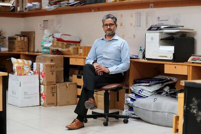 Umang Bhartia, owner of Continental Courier Services. Continental Courier Services has been sending Oxygen concentrators to India at discounted rates. Pictured in Dubai on May 16th, 2021. Chris Whiteoak / The National. 
Reporter: Anam Rizvi for News