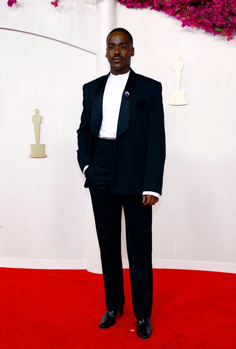 Rwandan-Scottish actor Ncuti Gatwa also went tie-less. Reuters