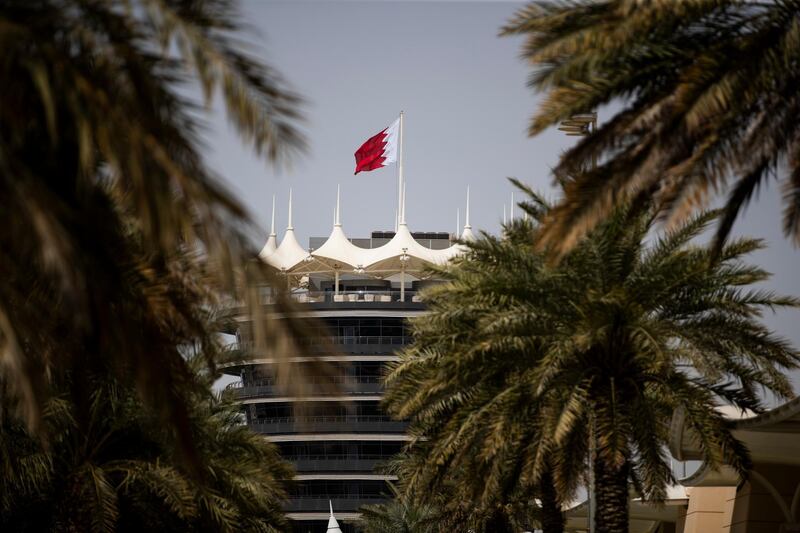 The landmark Sakhir Tower at Bahrain International Circuit. Getty Images