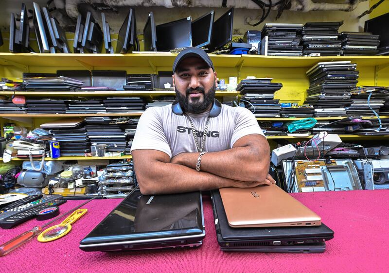 Mohamed Ismail, 27, from Pakistan but born in the UAE, works at Star Link Computers that his uncle and father started 40 years ago
