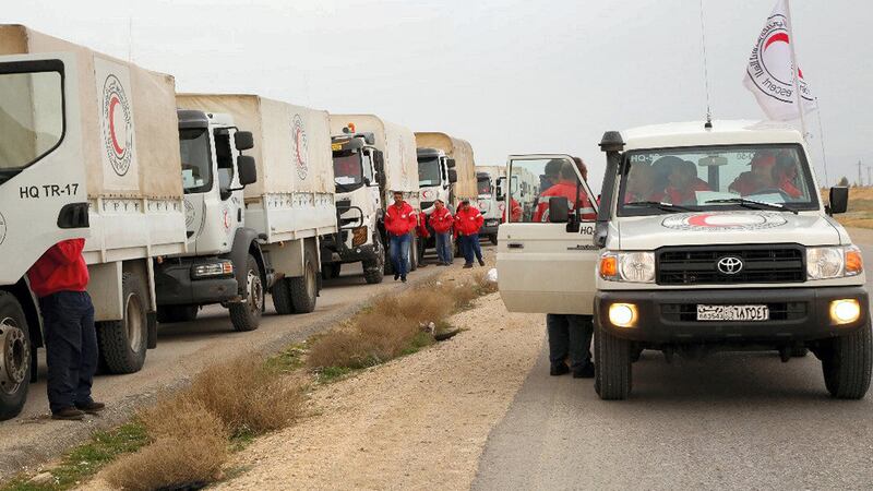 Aid arrives for Rukban camp refugees