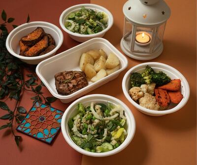 Choose your protein and sides with Bowlful's iftar package. Courtesy Bowlful 