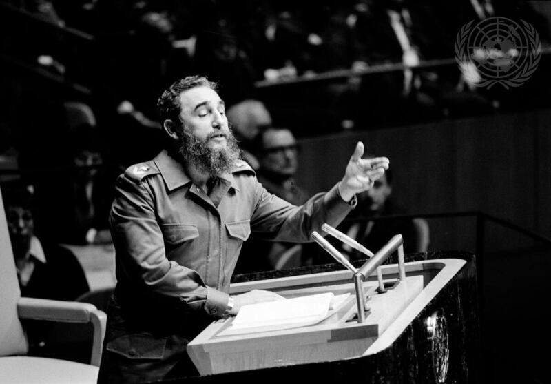 Cuban leader Fidel Castro addressing the General Assembly. Photo: UN