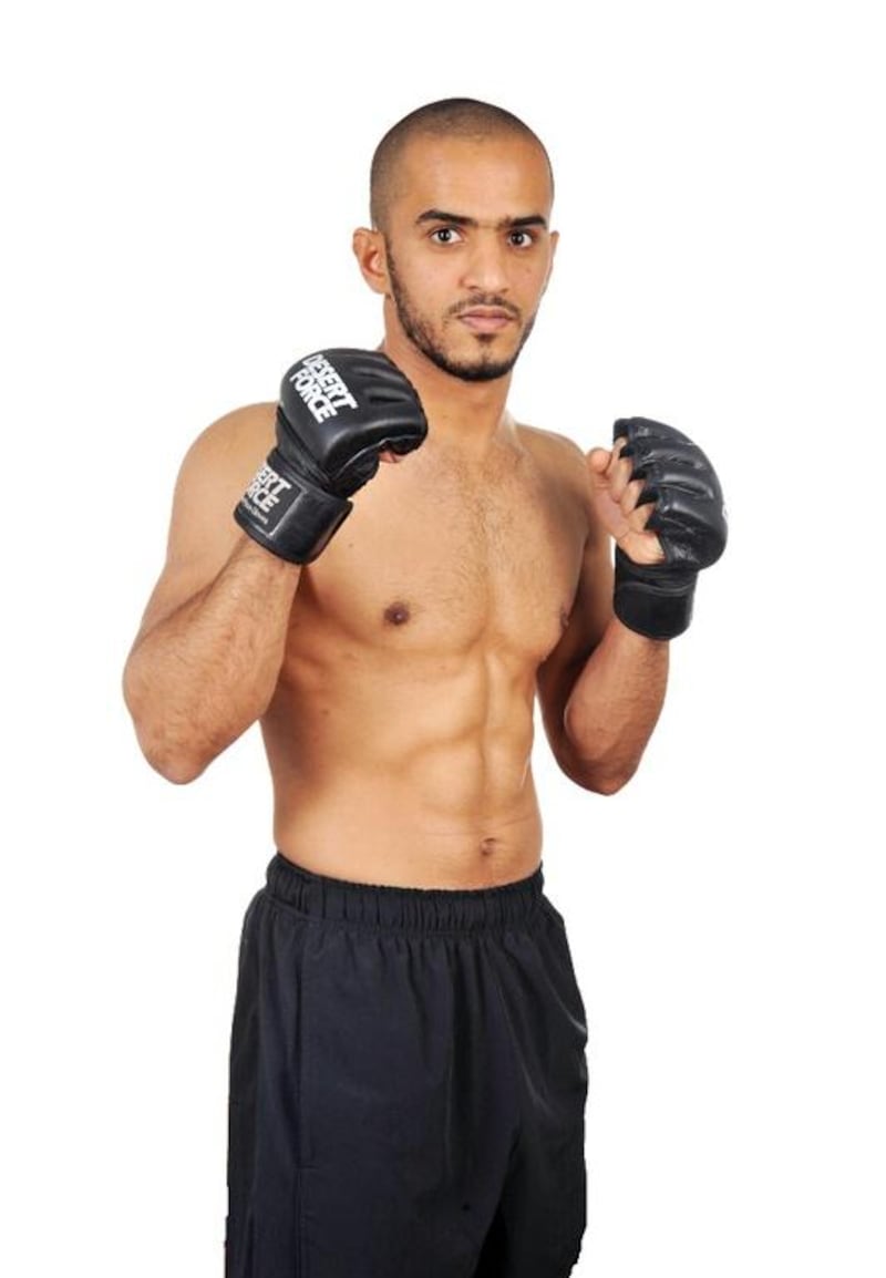 Ahmed Al Darmaki will be the only Emirati competing at the Abu Dhabi Warrior Fighting Championship. Courtesy: Abu Dhabi Warrior Fighting Championship