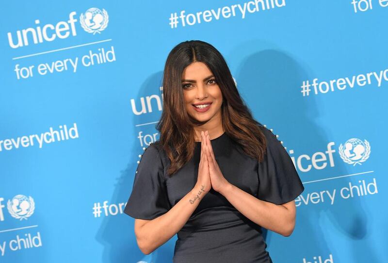 Priyanka Chopra gave a talk in Sharjah on March 4. AFP 