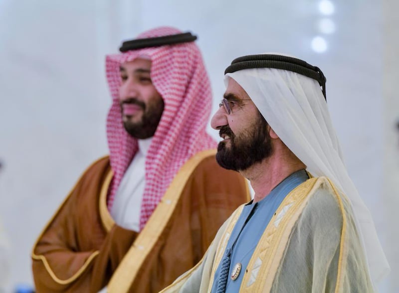 Sheikh Mohammed bin Rashid and Crown Prince Mohammed bin Salman. Photo: Dubai Media Office