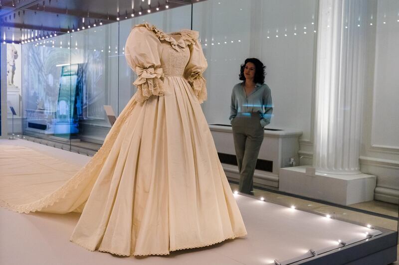 The wedding dress of Britain's Princess Diana is going on display in London as part of the Royal Style in the Making exhibition. EPA