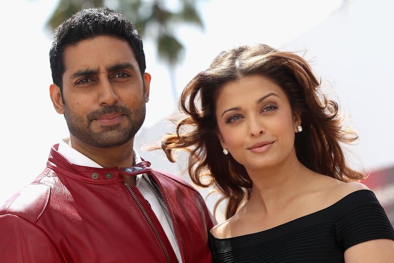 CANNES, FRANCE - MAY 17:  Actress Aishwarya Rai Bachchan and Abhishek Bachchan attend the "Raavan" Photocall at the Salon Diane at The Majestic during the 63rd Annual Cannes Film Festival on May 17, 2010 in Cannes, France.  (Photo by Sean Gallup/Getty Images)