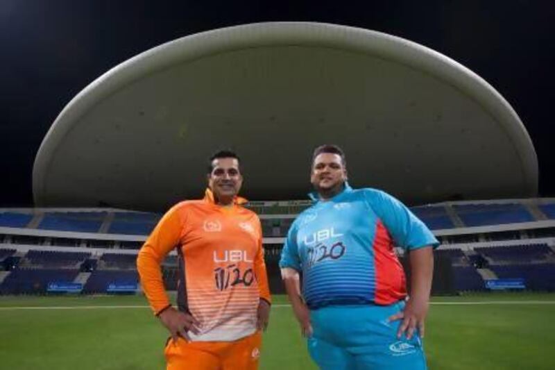 Shiva Pagarani, left, was active in the UAE's club scene, while Adil Mirza nearly played for the Pakistan Under 19 team. Mike Young / The National