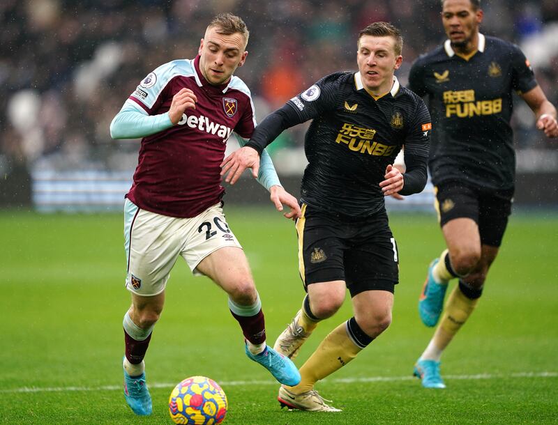 Jarrod Bowen 7 – The brightest of West Ham’s attackers. However, hitting the crossbar from a tight angle in the first half was as good as it got for the former Hull City winger. PA