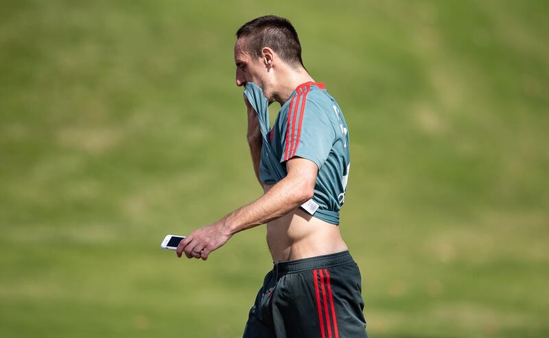 DOHA, QATAR - JANUARY 06: Franck Ribery is seen after a training session at day three of the Bayern Muenchen training camp at Aspire Academy on January 05, 2019 in Doha, Qatar. (Photo by Lars Baron/Bongarts/Getty Images)