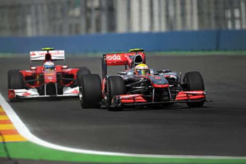 Fernando Alonso, left, and Lewis Hamilton have healed their rift in advance of the British GP.