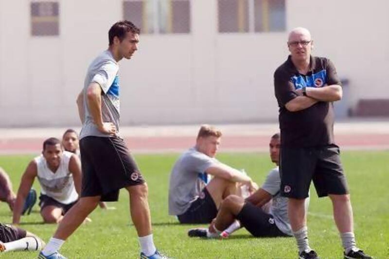 Reading have been training at Al Wasl Club in Dubai during their break. Satish Kumar / The National