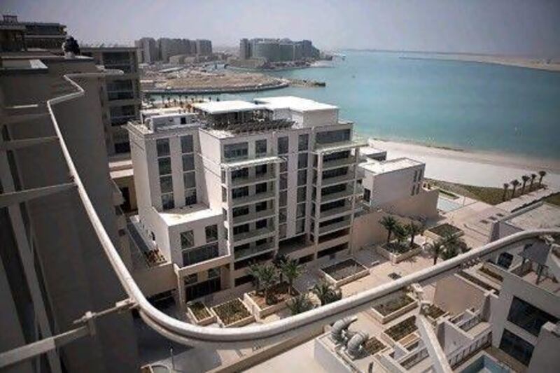 Al Muneera and AL Zeina property developments by Aldar. Abu Dhabi's biggest developer has boosted its profits. (Silvia Razgova / The National)