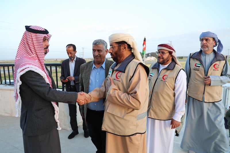 The Emirati-Jordanian camp for Syrian refugees in Mrajeeb Al Fhood, northern Jordan, hosted an iftar for 200 families. Wam