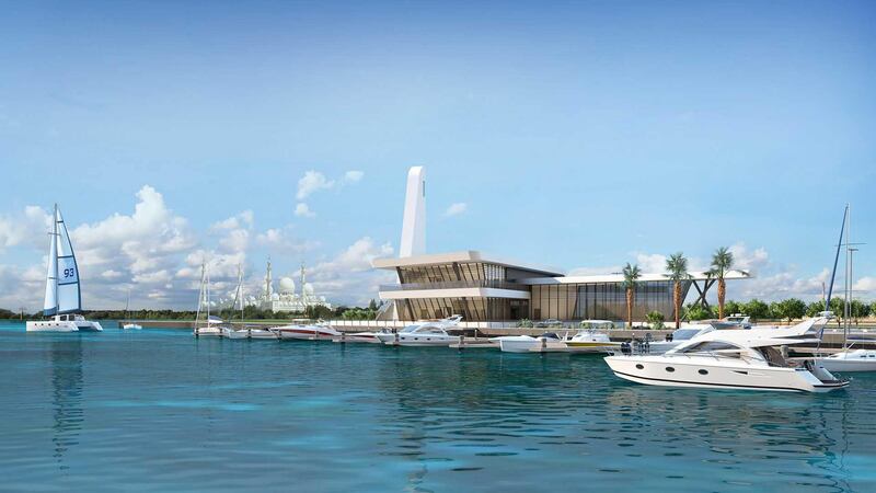 Al Qana - Marina and mosque. Courtesy Department of Urban Planning and Municipalities and Al Barakah International Investment 