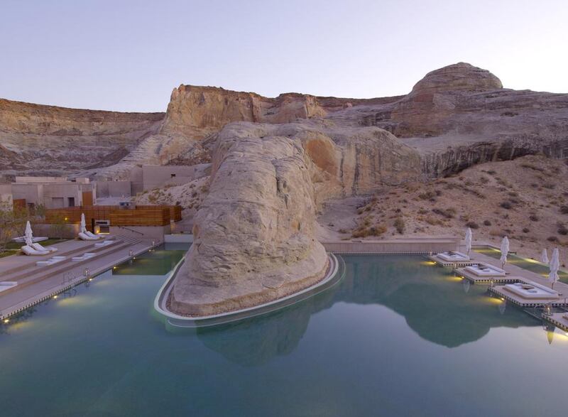 The swimming pool at Amangiri.