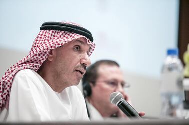 UAE Space Agency director general Mohammed Al Ahbabi, during the announcement of The National Space Programme in November. Silvia Razgova for The National