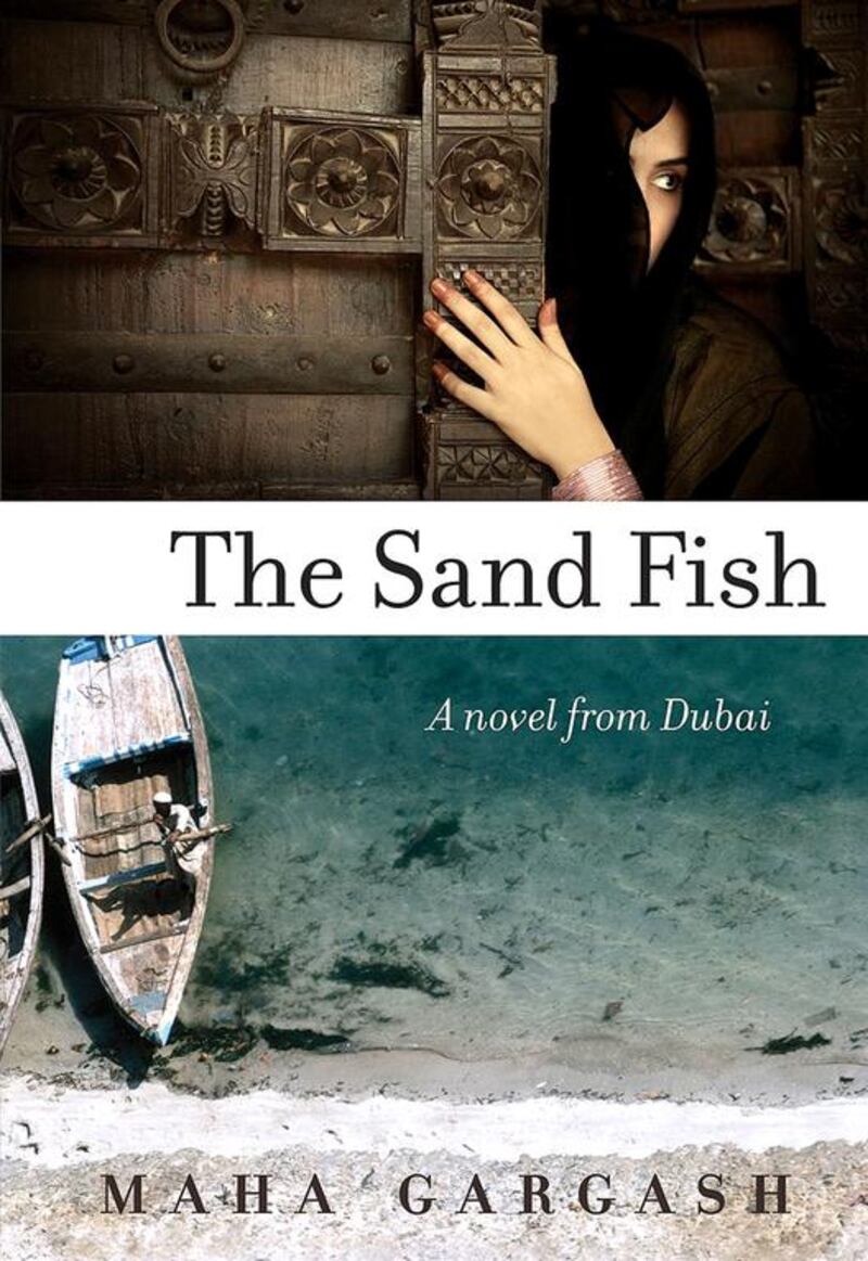 Book cover of The Sandfish by Maha Gargash.