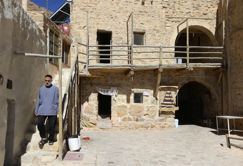 Father Jihad Youssef at Deir Mar Moussa Al Habashi.