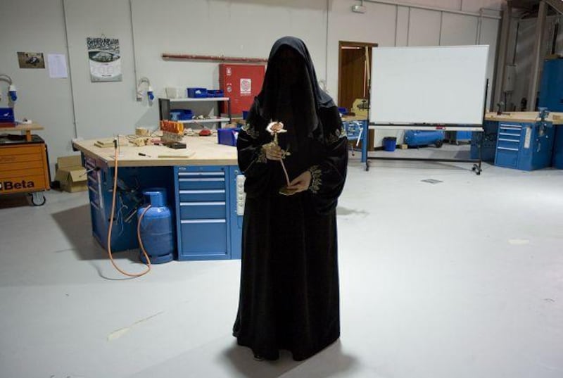 Hamda al Hameli is studying technical maintenance at Al Gharbia Vocational Education and Training Institute.