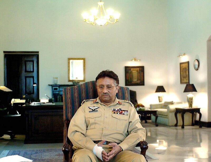 Former Pakistan president Pervez Musharraf during an interview in Rawalpindi. AFP