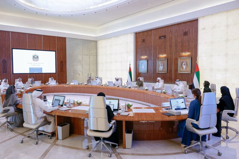 The Cabinet approved the UAE's priorities for the year ahead, which will include a focus on national identity, education and the environment. 
